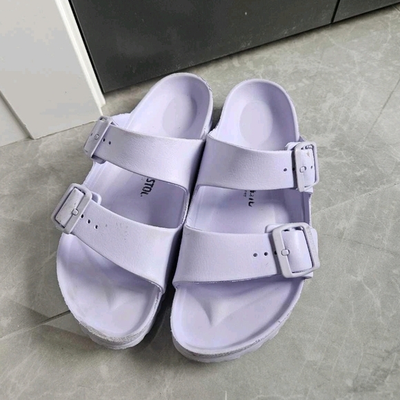 Birkenstock Light Purple Double Strap Sandals - Picture 1 of 3